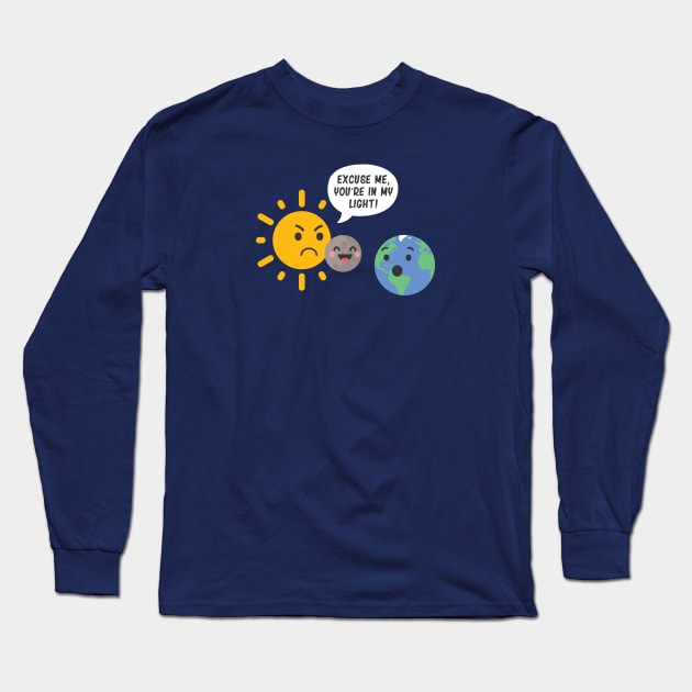 Solar Eclipse Long Sleeve T-Shirt by NinthStreetShirts